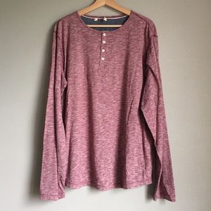 Men’s long sleeve Henley Shirt